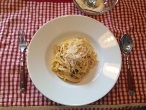 Ein italienisches Rezept: Spaghetti Carbonara