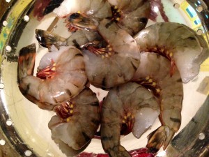 Als leckeres Highlight: King Prawns