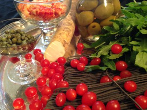 Frische, gesunde Zutaten für den Spaghetti-Salat