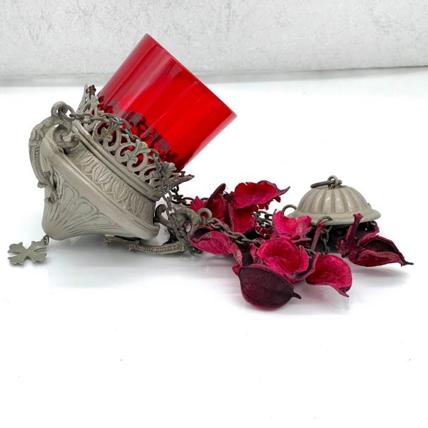 Gotteslampe mit Kerzenbehälter